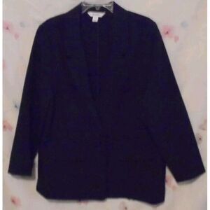 Old Navy Women Suit Jacket Blazer Black Size XL